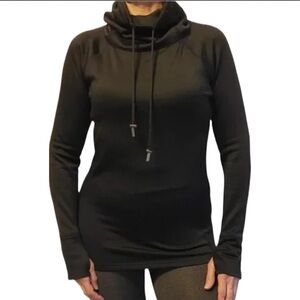 Athleta Black Cowl Neck  Sweatshirt  size Small⭐️